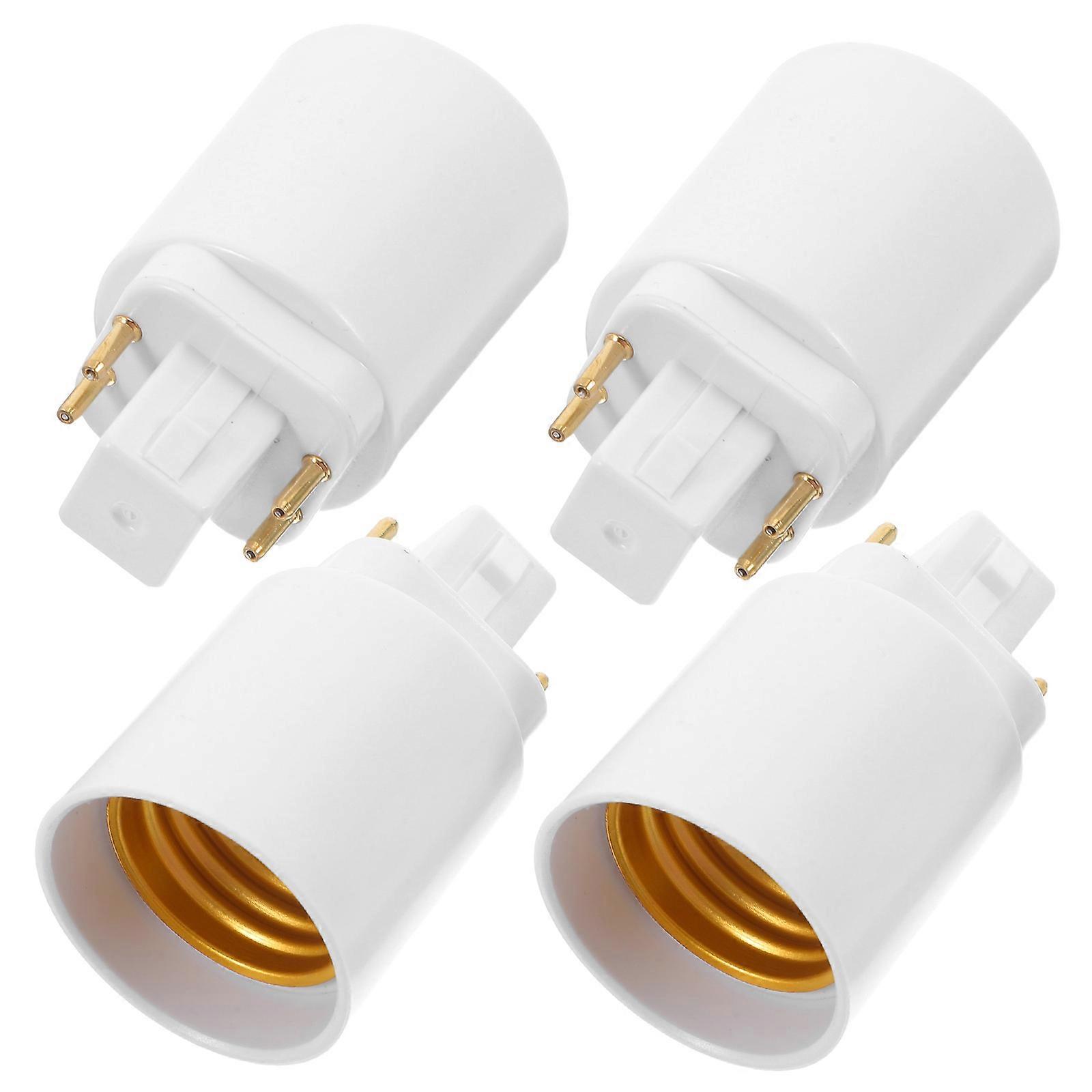 To E27 Light Bulb Converter Adapter Socket For Home And Office Light Fixtures White Compact Design 16 Pcs