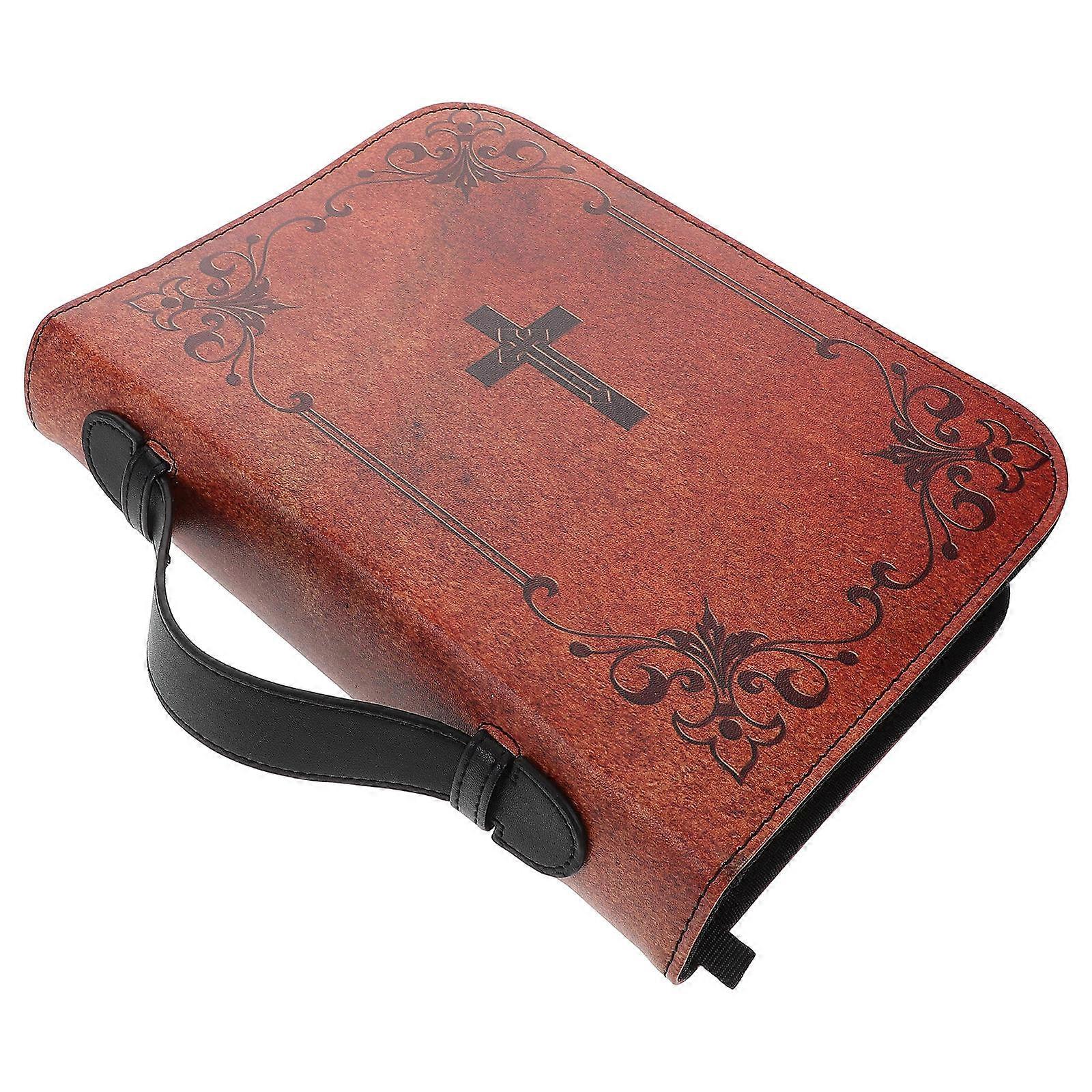 Bible Study Essentials Vintage Carry Case with Zipper Protective Cover
