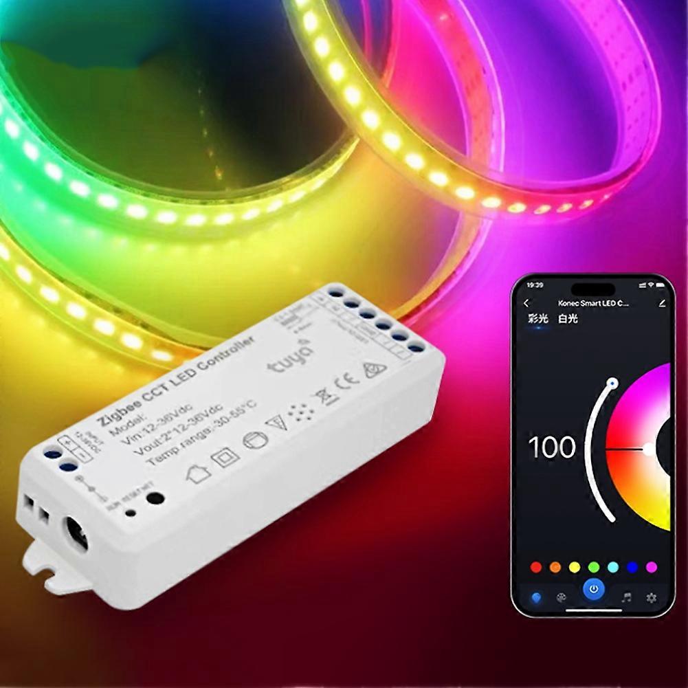 Tuya Zigbee 2811cob DC12V 36V LED Light Strip Controller Fantasy Light Strip Controller with Sound Pickup Function