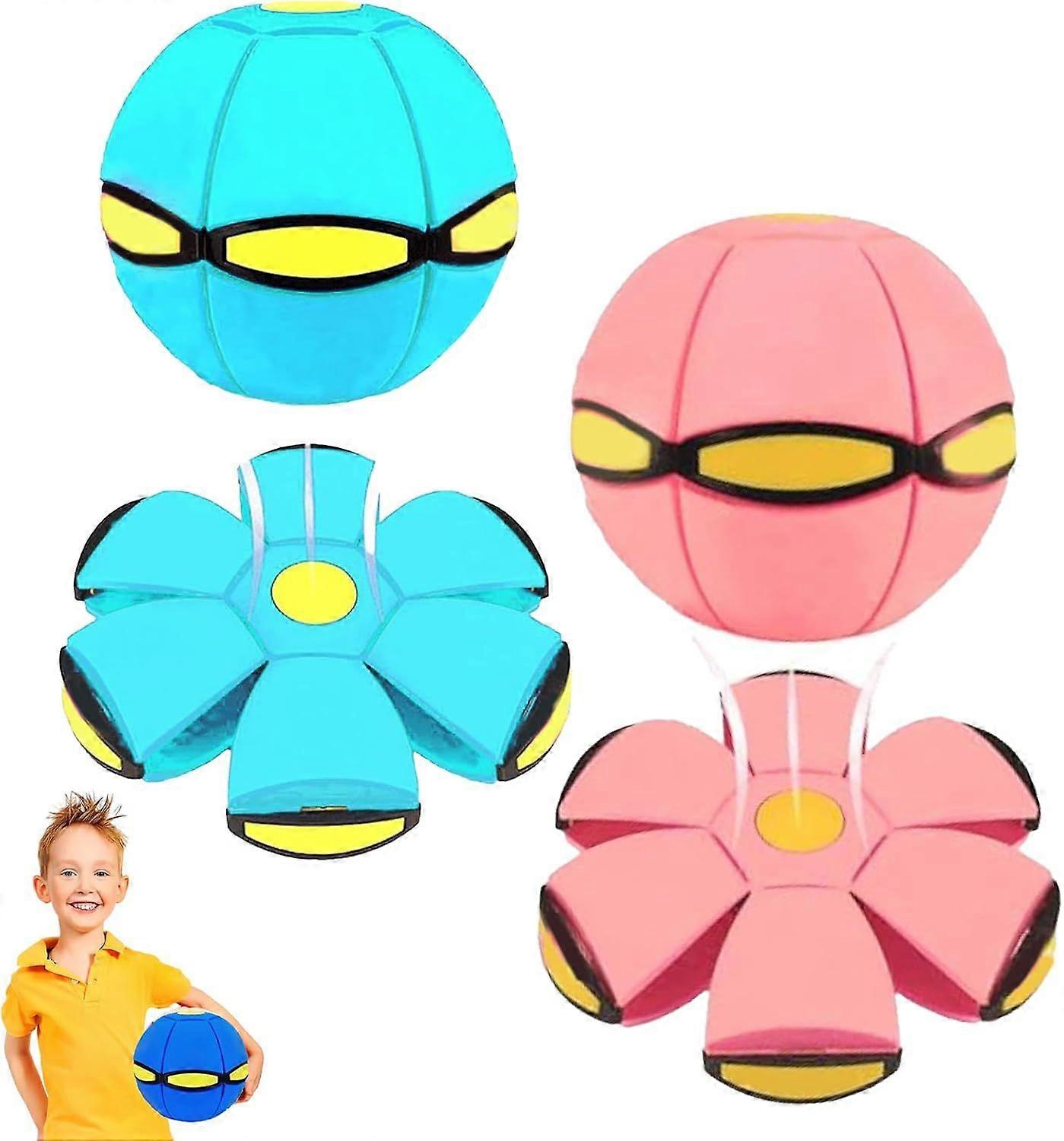 Quality Childrens Bouncing Ball Magic, Magic MetaBall, Children's Flying Saucer, Bouncy Meta Ball for Parent-Child Interaction with Lights, Dual Form 