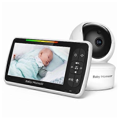 SM50 Video Baby Monitor With 5" HD Display Night Vision And 2-Way Audio 960ft Range_lhh