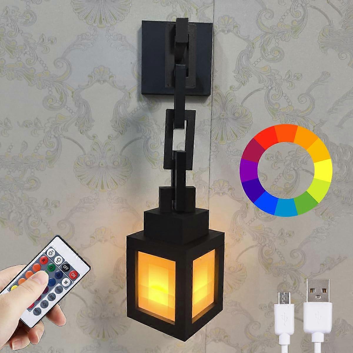 Lamp Rechargeable 16Color LED Mood Light with Remote Touch Control for Bedroom Decor