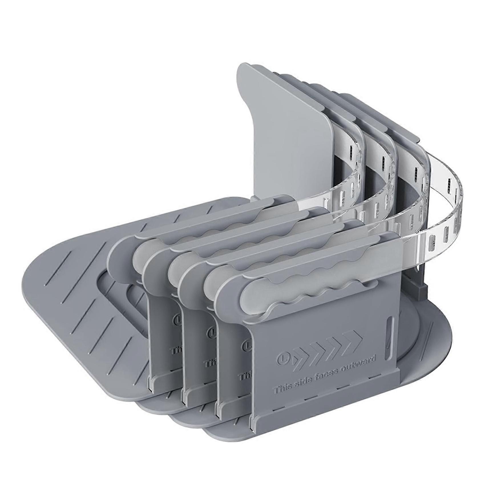 Open Corner Bed Sheet Holder with Lock Strips,Bedsheet Clips Gray
