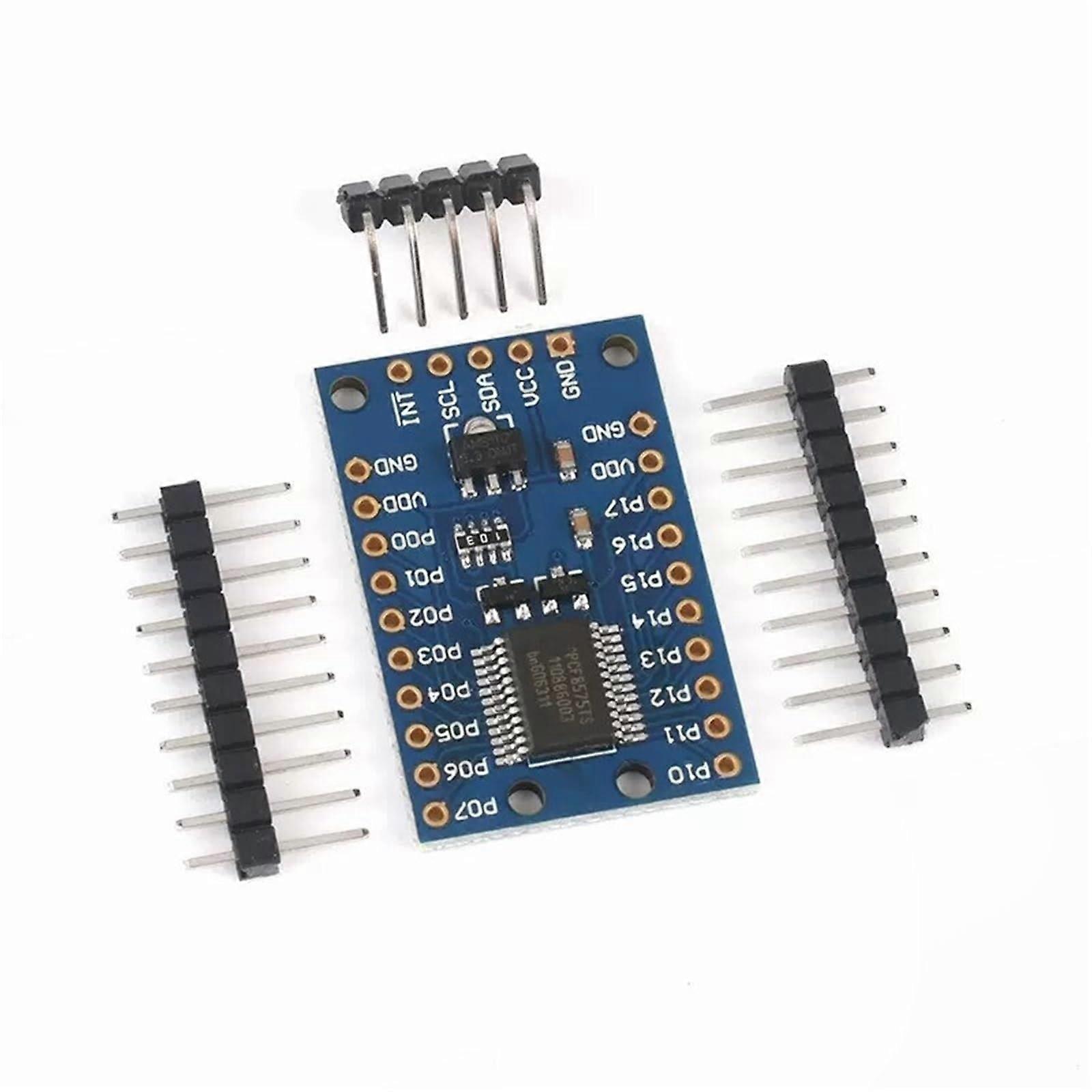 10Pcs PCF8575 16Bit I2C IO Expander Module with Interrupt Output for Relay, Buzzer and LED