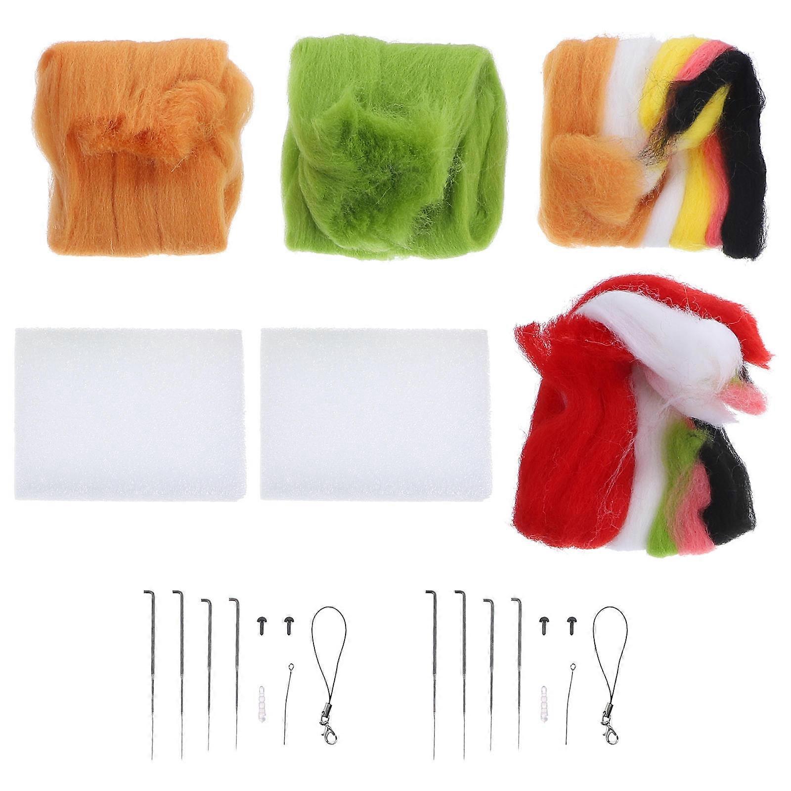 Wool Felting Starter Kit Needle Felt Supplies for DIY Projects 10Sets
