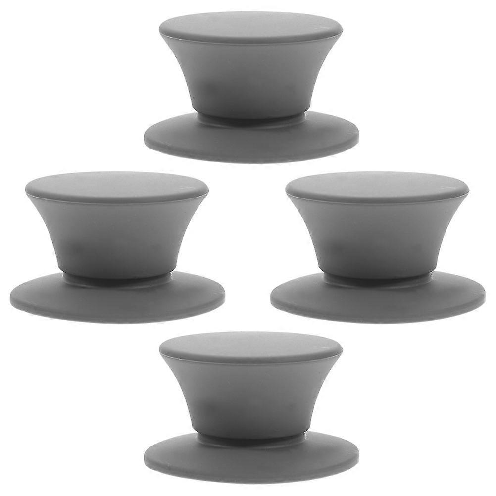 Universal Pot Lid Handle Silicone Replacement for Cookware 1Set Grey