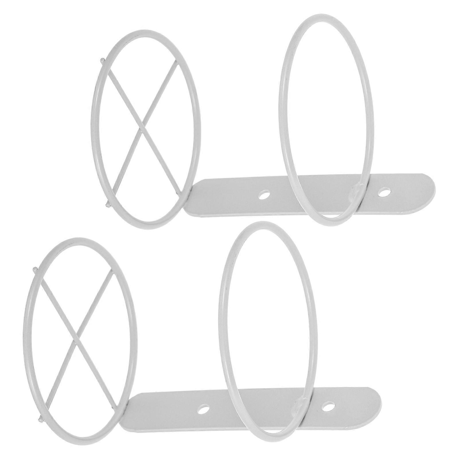 Wall Mounted Wine Rack Display Organizer for Storage 2Pcs White