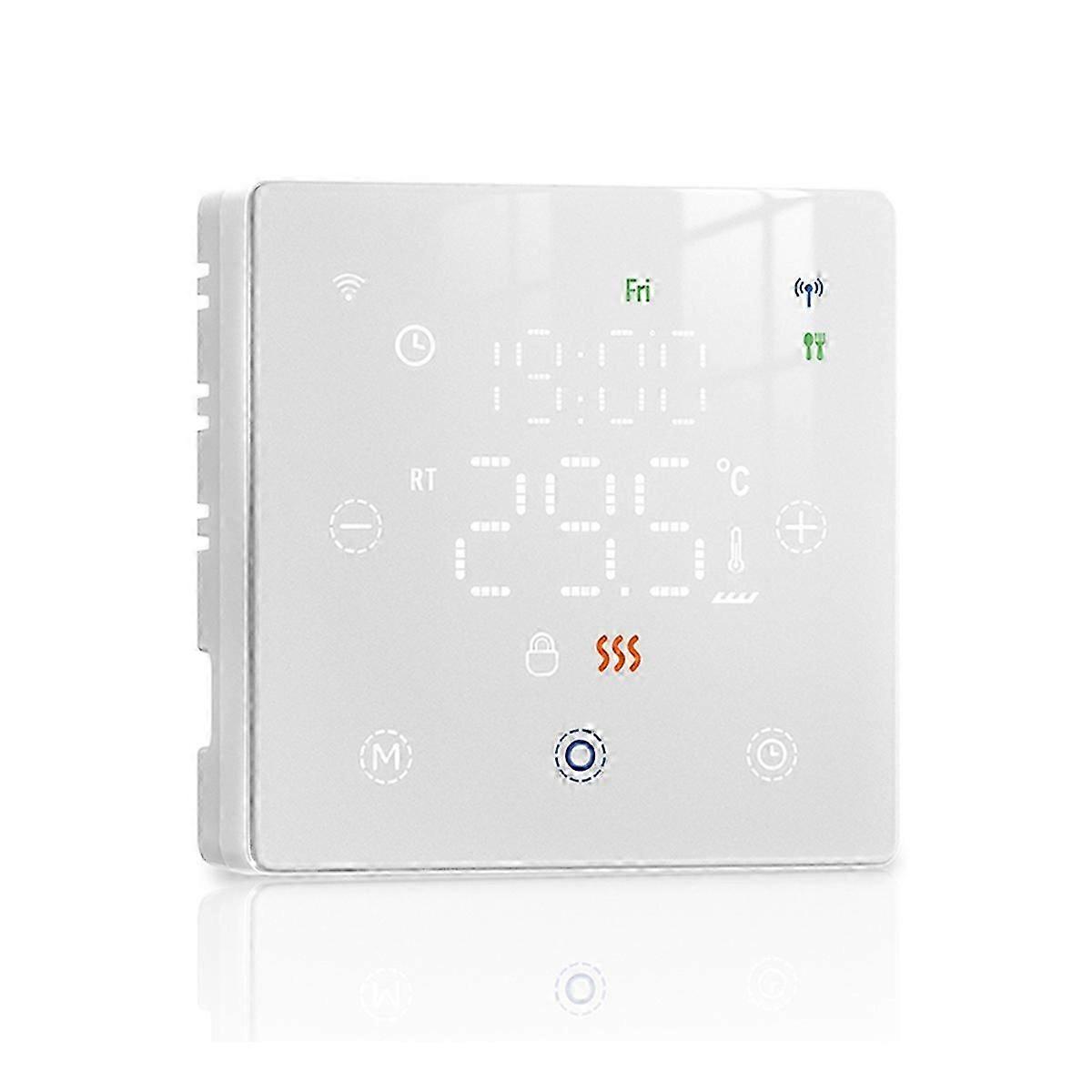 Tuya Zigbee Smart Thermostat for Water/Electric Floor Heating White