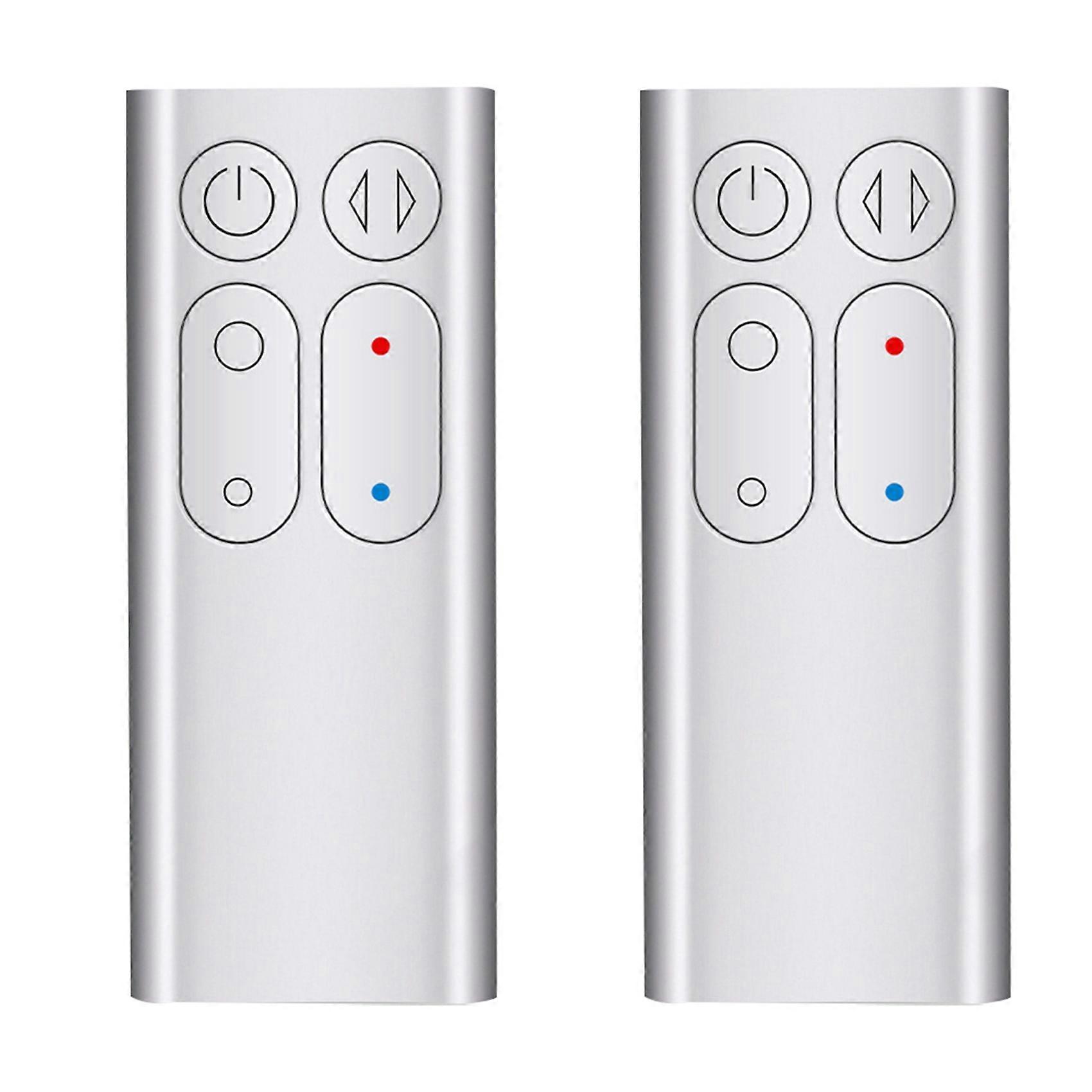 2X Replacement Remote Control Suitable for AM04 AM05 Air Purifier Leafless Fan Remote Control Silver