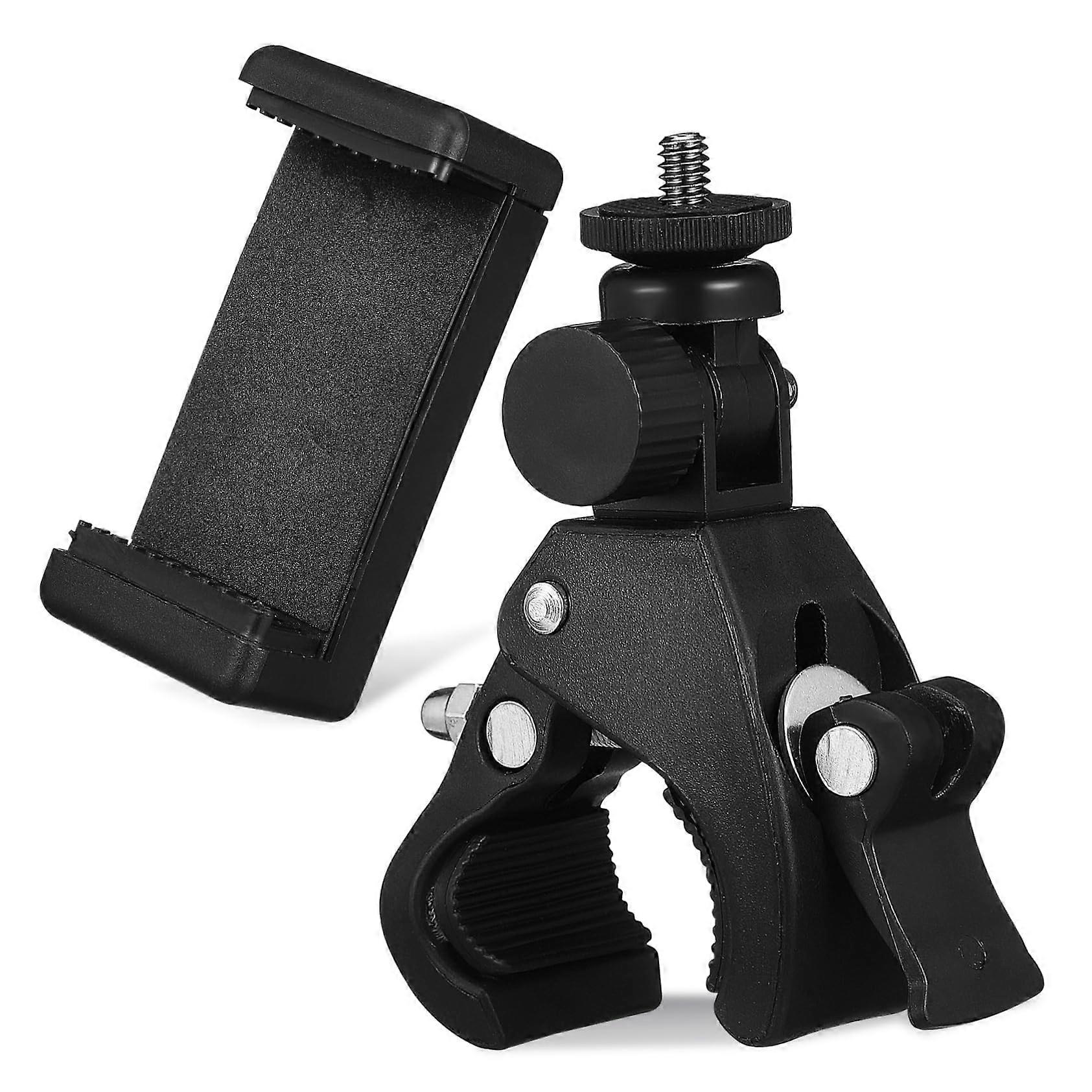 Rotatable Phone Holder Mic Stand For Recording, Rotating Microphone Stand, Secure Clamp, Cellphone Holder Clamp