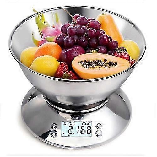 Kitchen High Precision Stainless Steel LCD Digital Scale Measuring Tools (Silver)