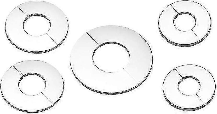 5PCS Split Tvådelad Krom Rostfritt Stål Ventil / Kranlock / Ventil Hållock Lock