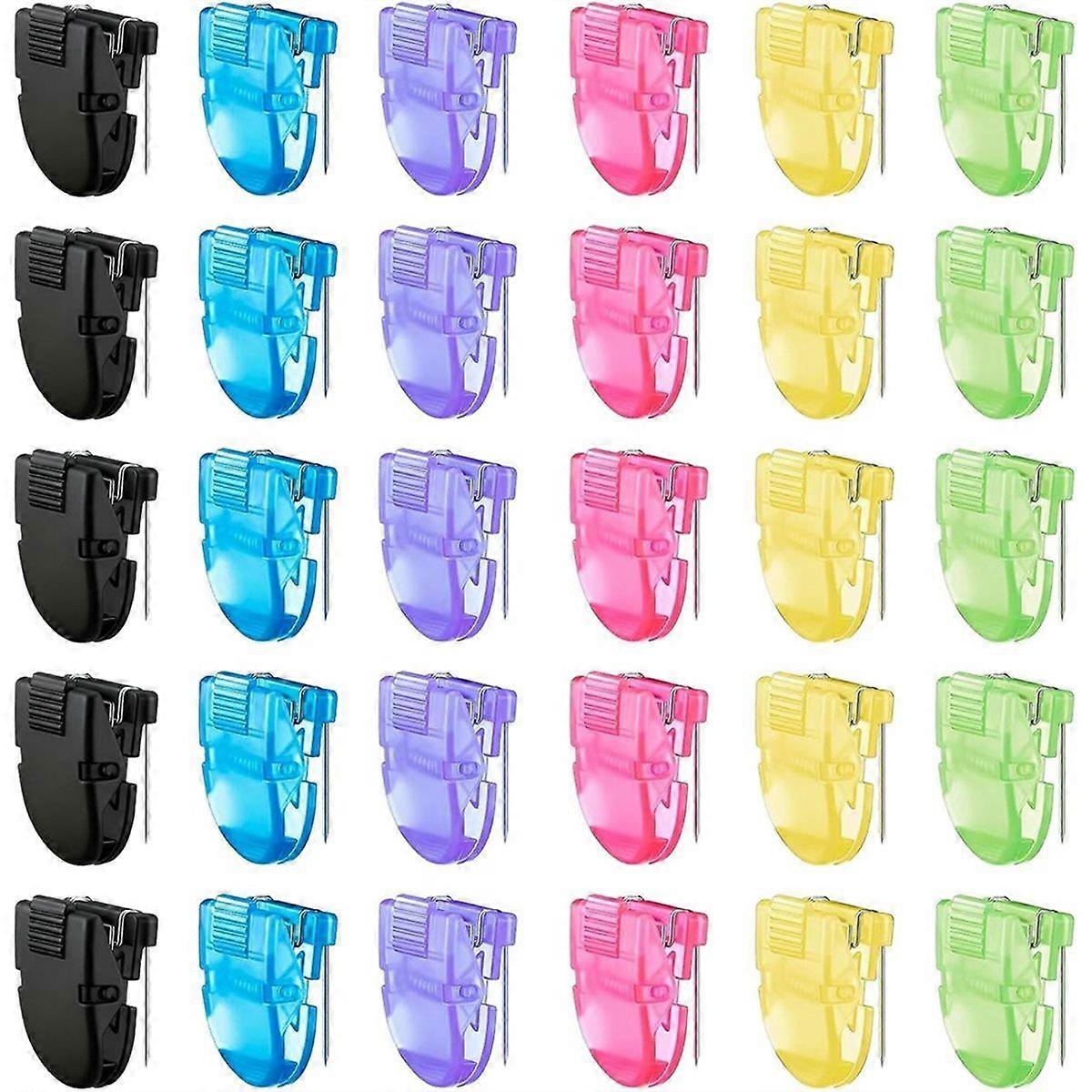 30pcs Cubicle Clips for Walls, Push Pin Clips for Bulletin Board, Cubicle Accessories Fabric Partit