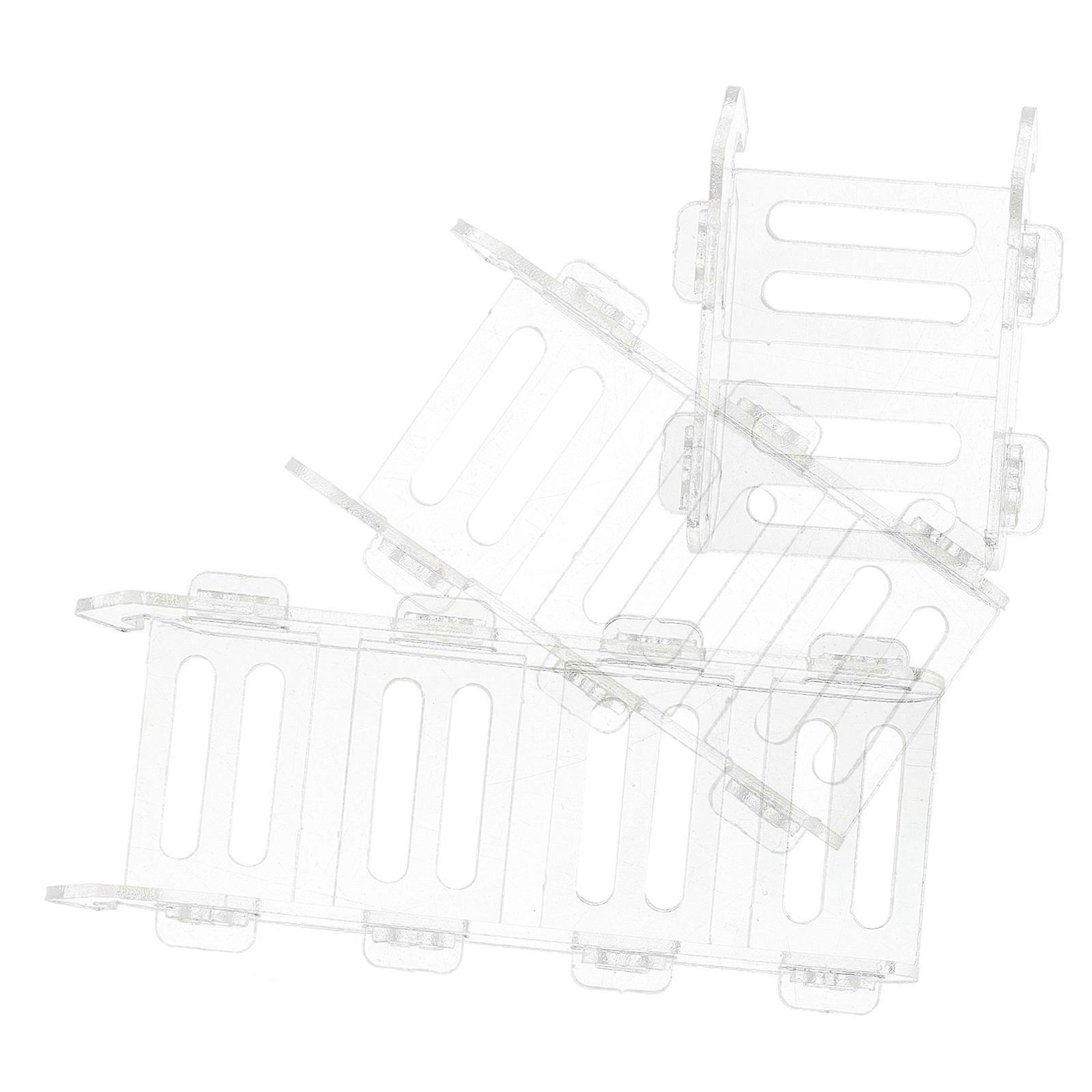 Clear Acrylic Hamster Climbing Ladder for Small Pets 3Pcs Replacement Set