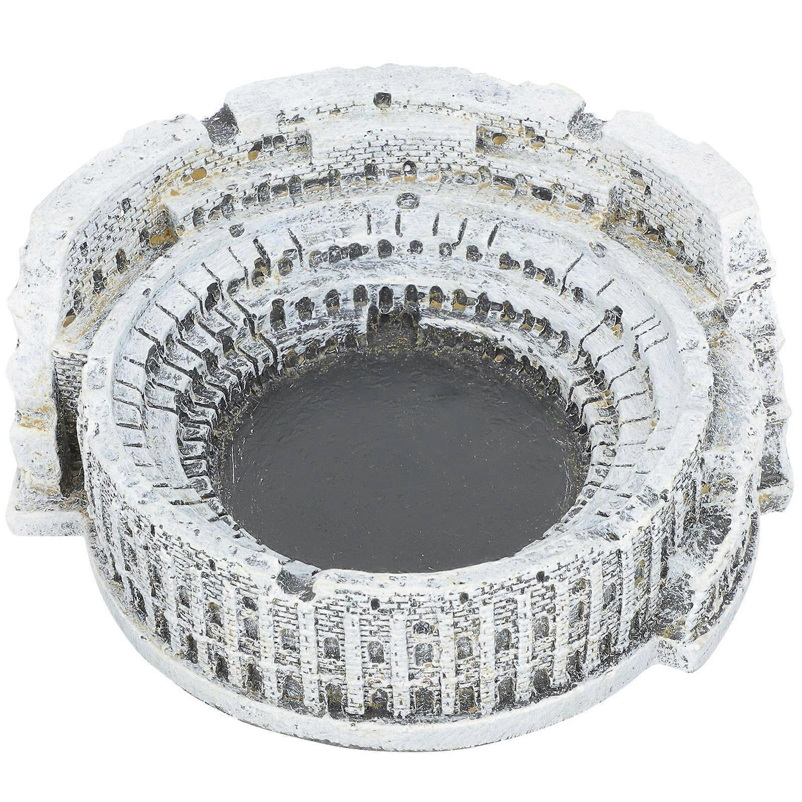 Multi Color Concrete Ashtray for Desktop Decoration with Round Shape Holder