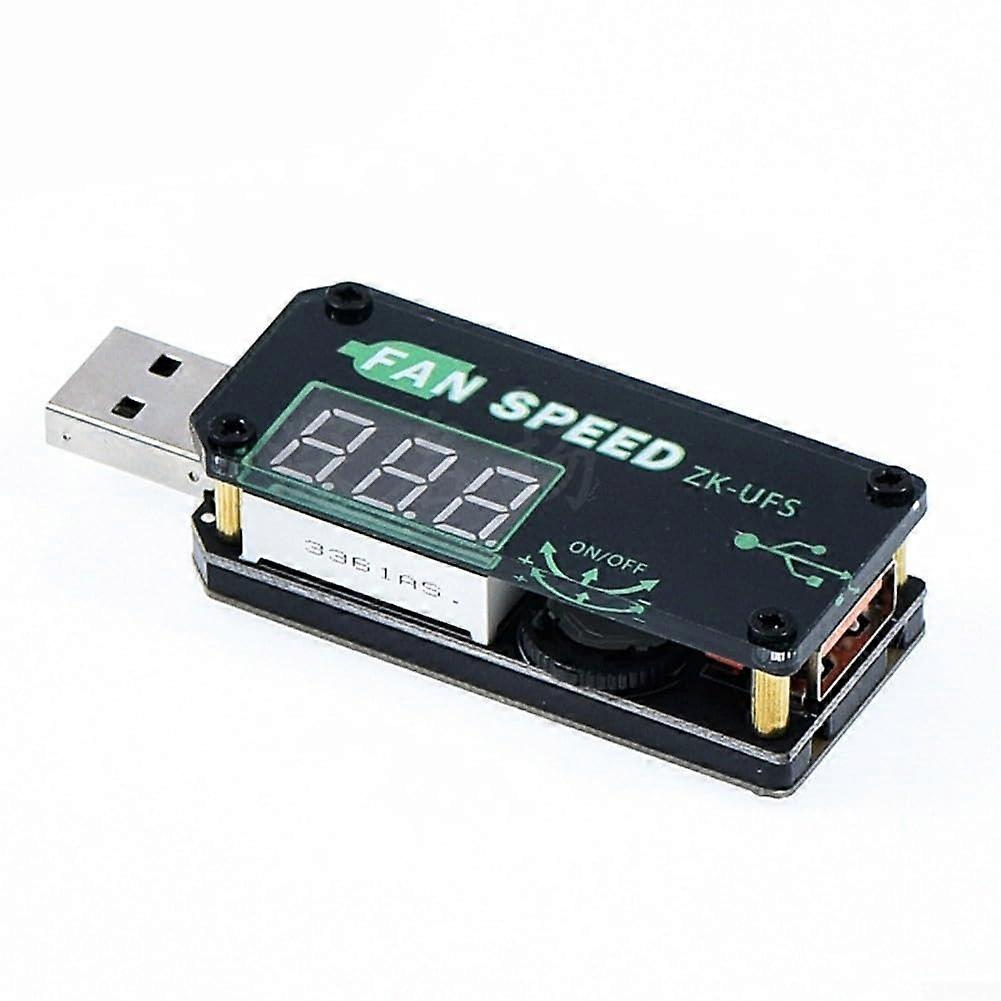 USB Fan Speed Controller with Timer, 5V LED Dimmer Module Adjustable Brightness and Safe Voltage Regulation
