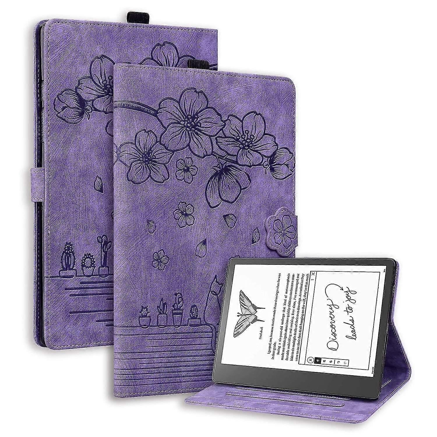 Sakura Cat Leather Case For Amazon Kindle Scribe 10.2 2022 2025