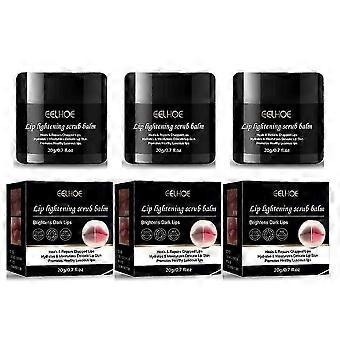 Gommage pour les lèvres (1/2/3 pièces) - Baume exfoliant bio pour éclaircir et illuminer les lèvres foncées, 20 g, 25-26