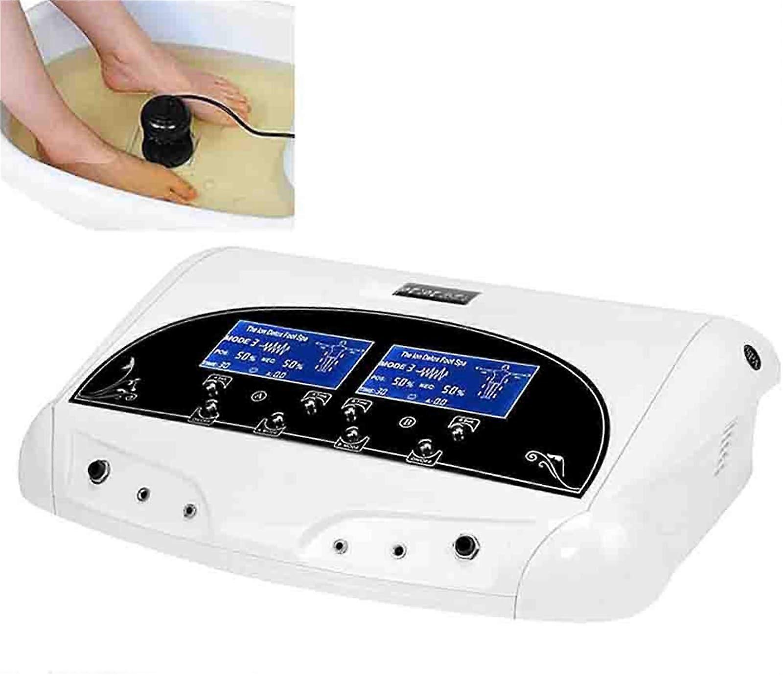 Dual Ionic Foot Bath with Large LCD Display, Dual User Operation, Durable Coil Array for Home Spa