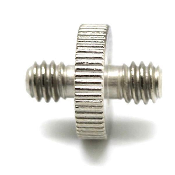 Flash Mount Holder Threaded Screw Adapters for Camera Tripod 2Pcs Silver Set