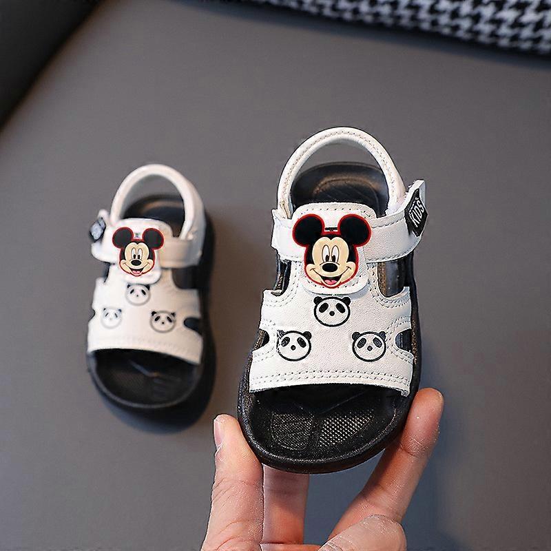 Disney Mickey Mouse Summer New childrens Beach Shoes Girls Baby Non Slip Soft Sole Toddler Shoes Boys Sandals Beach Shoes