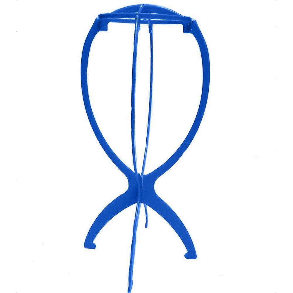 Wig Stand with ShapePreserving Support for Quick Drying and Tangle Storage Blue