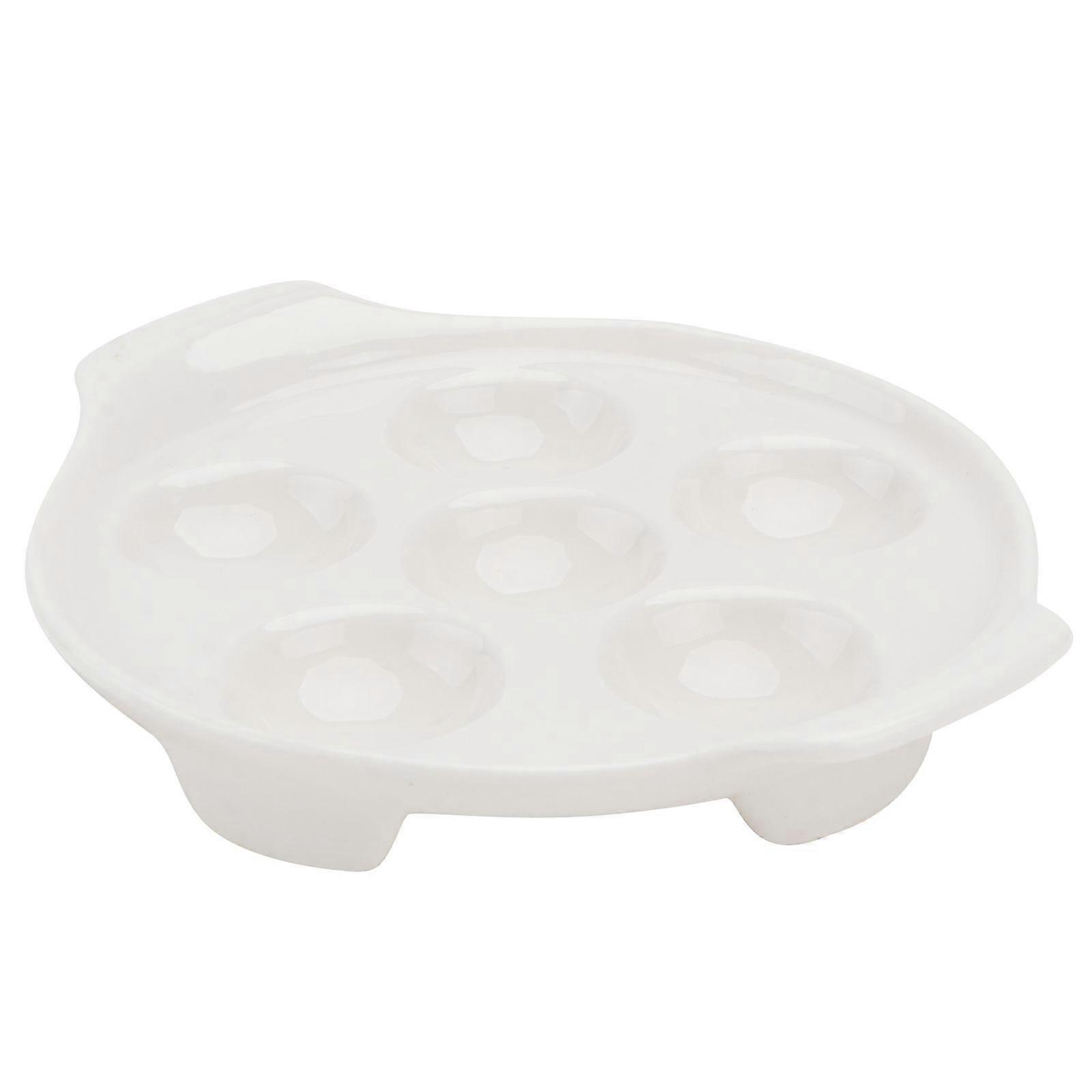 1Pc Baking Pan Conch Baking Dish Snail Dish Practical Barbecue Pan (White)