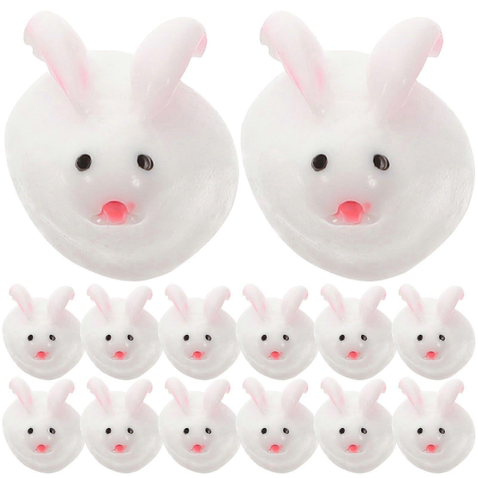 30pcs Easter Mini Bunny Figurine Microlandscape Ornament Microlandscape Bunny Statues