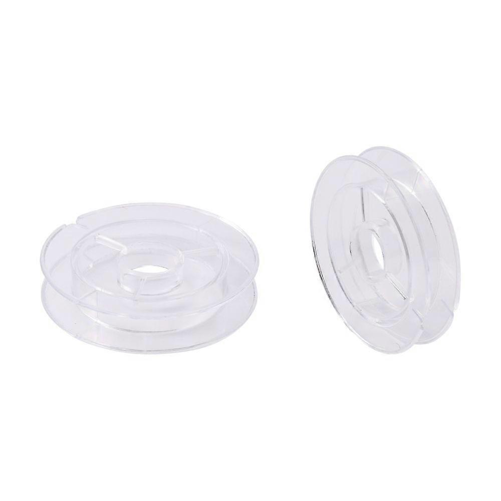 Plastic Spools Wheel Clear 50x10mm