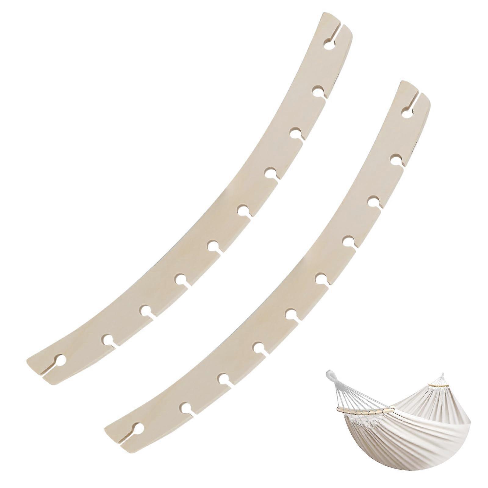 2 Pack Detachable Wooden Hammock Spreader Bars for Outdoor Hanging, Durable Replacement Crossbars