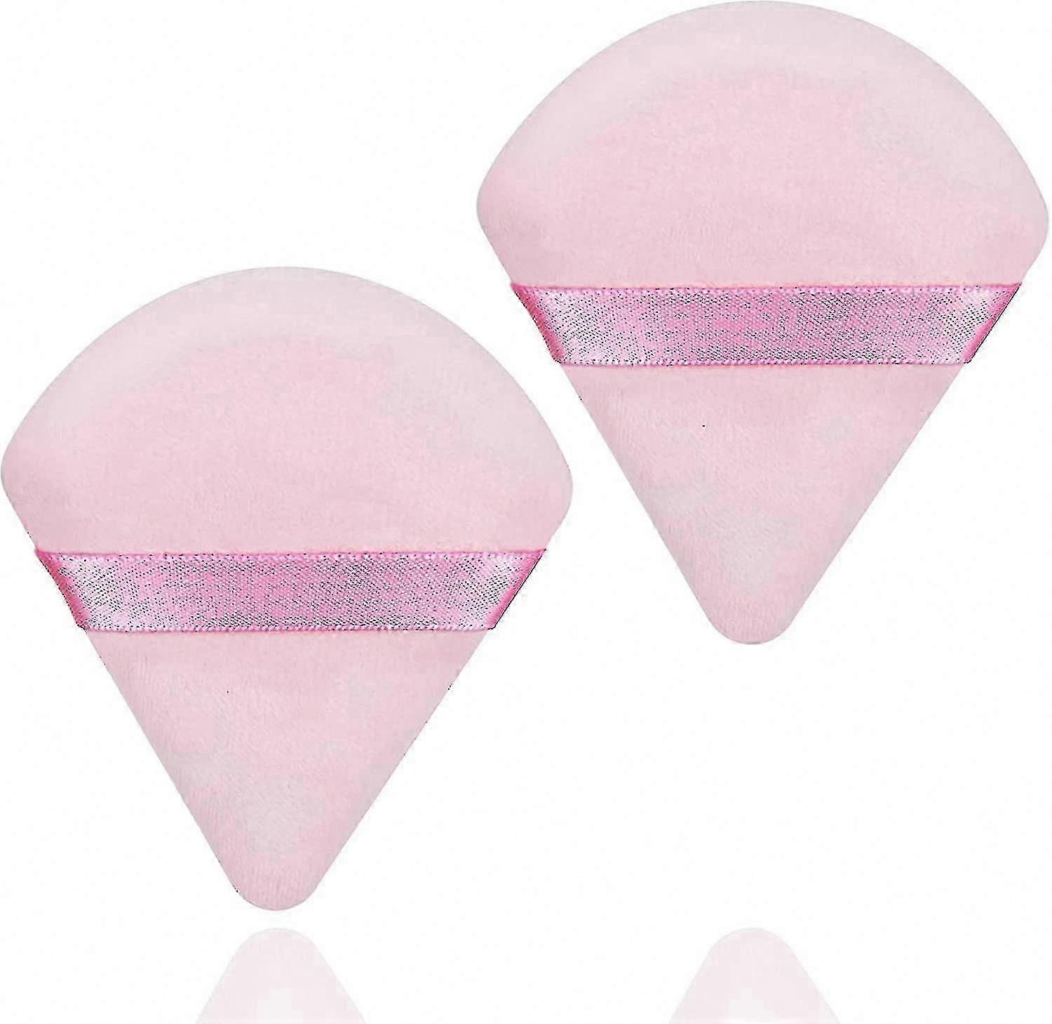 2-Pack Soft Velour Makeup Puffs for Blending and Setting