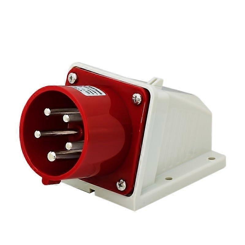 32A Aviation Plug Connector with Secure Locking, Weatherproof 5 Pin Industrial Socket