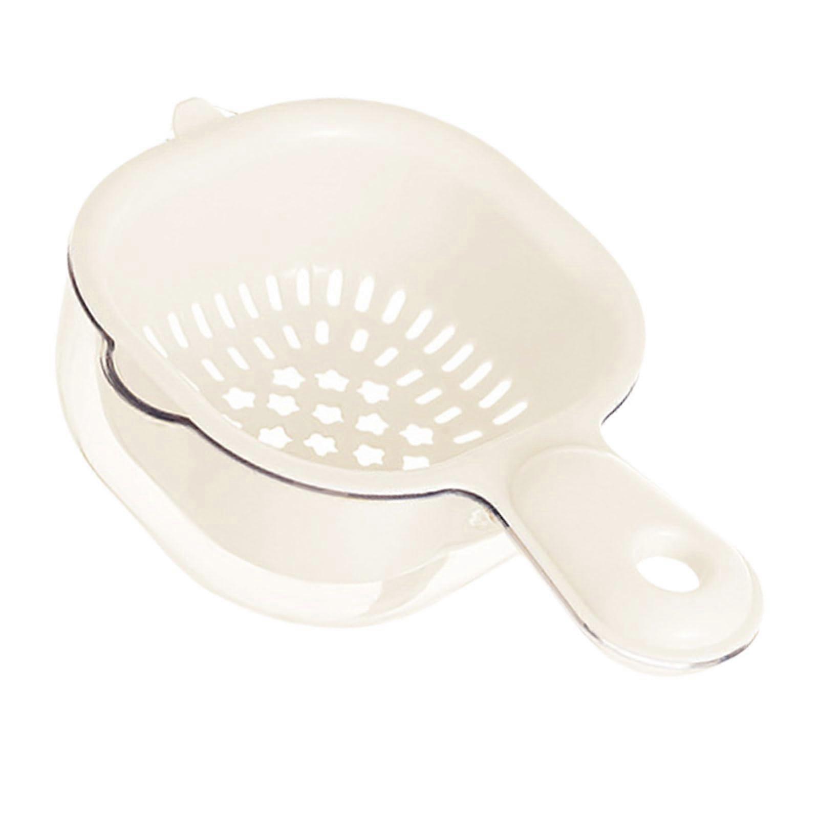Double Layer Vegetable Strainer Detachable Fruit Washing Colander with Handle for Kitchen