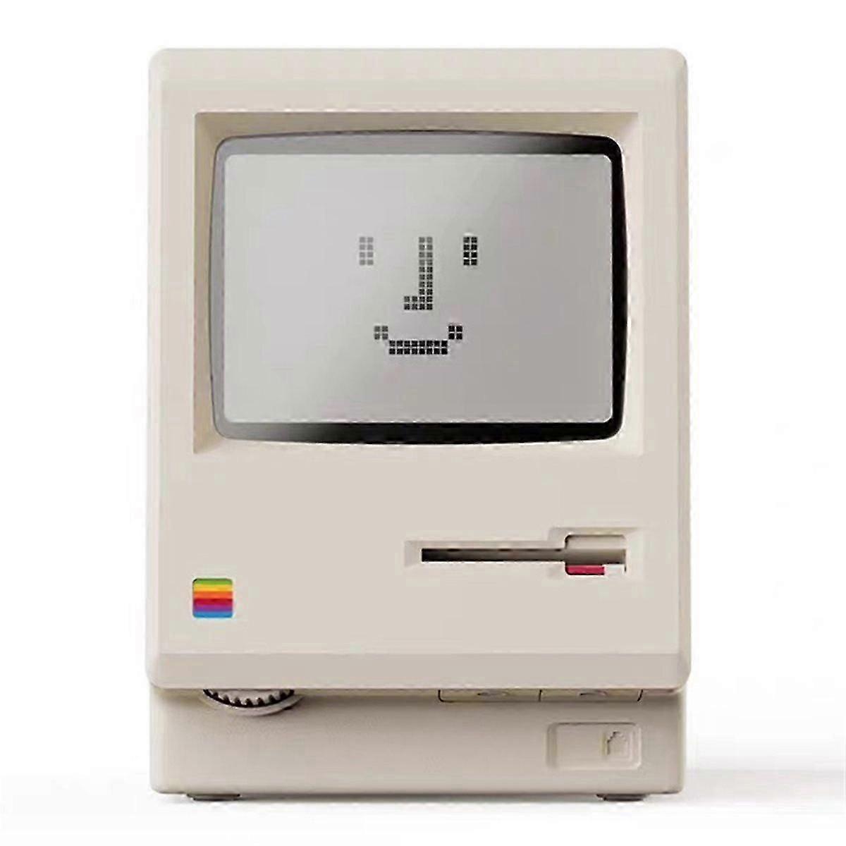 New Maclock Retro Clock Creativity Alarm Clock Student Specific Wake Up Artifact Desktop Decor Comp