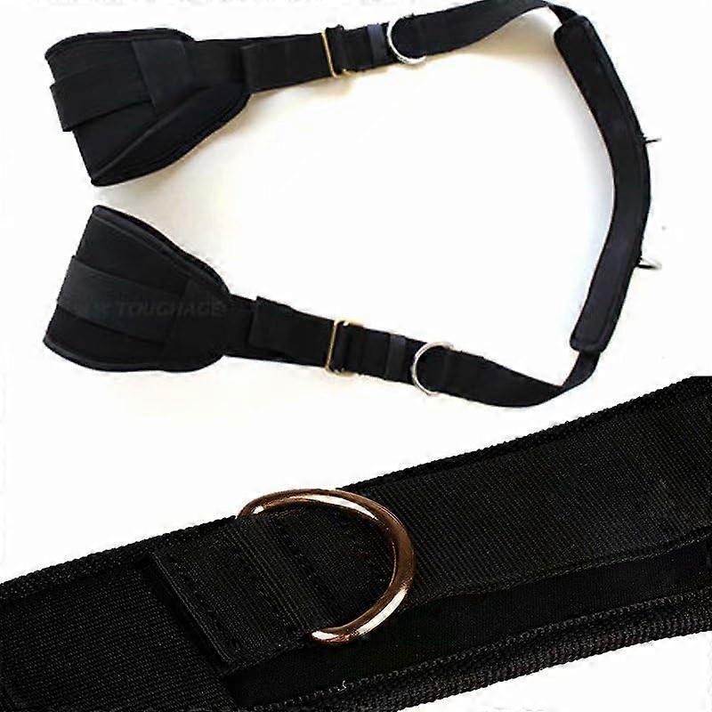 Yoga Stretching Strap with Adjustable Tension and Breathable Mesh for Flexibility Training