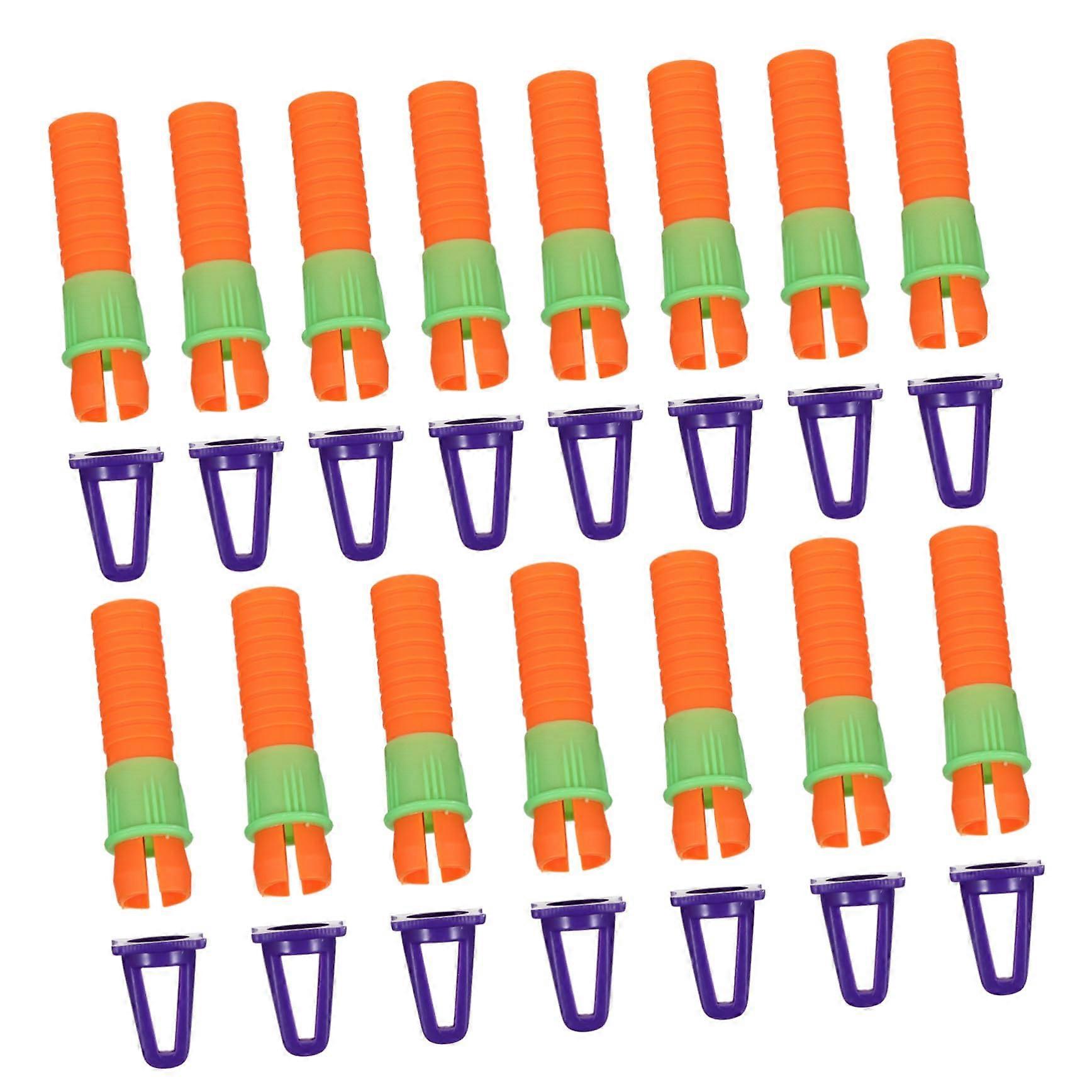 15pcs Crayon Extender with Sharpener, MultiShape Pencil Extender Caps for Artists and Students