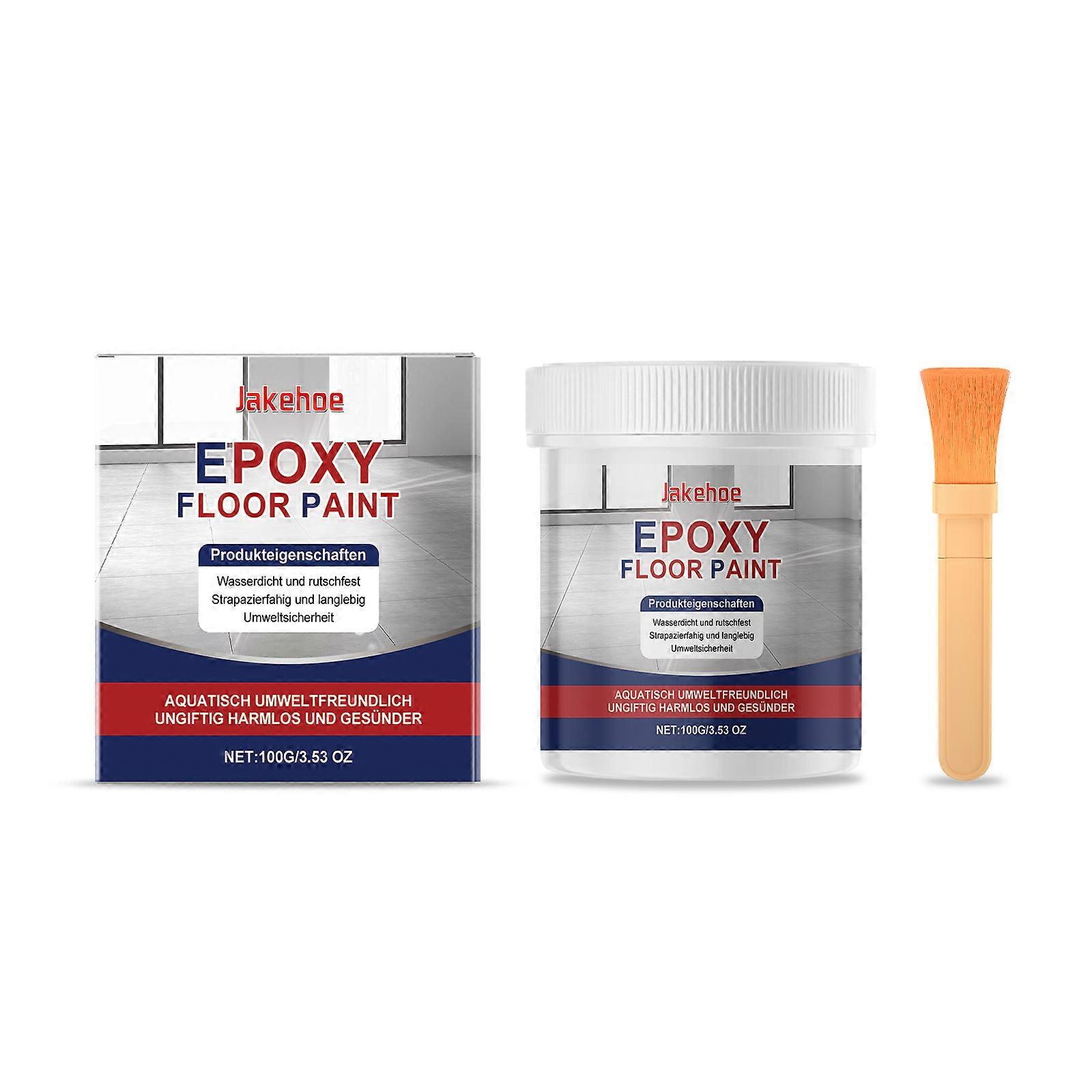Gray water-based epoxy floor primer with marble texture, high-gloss surface scratch repair primer