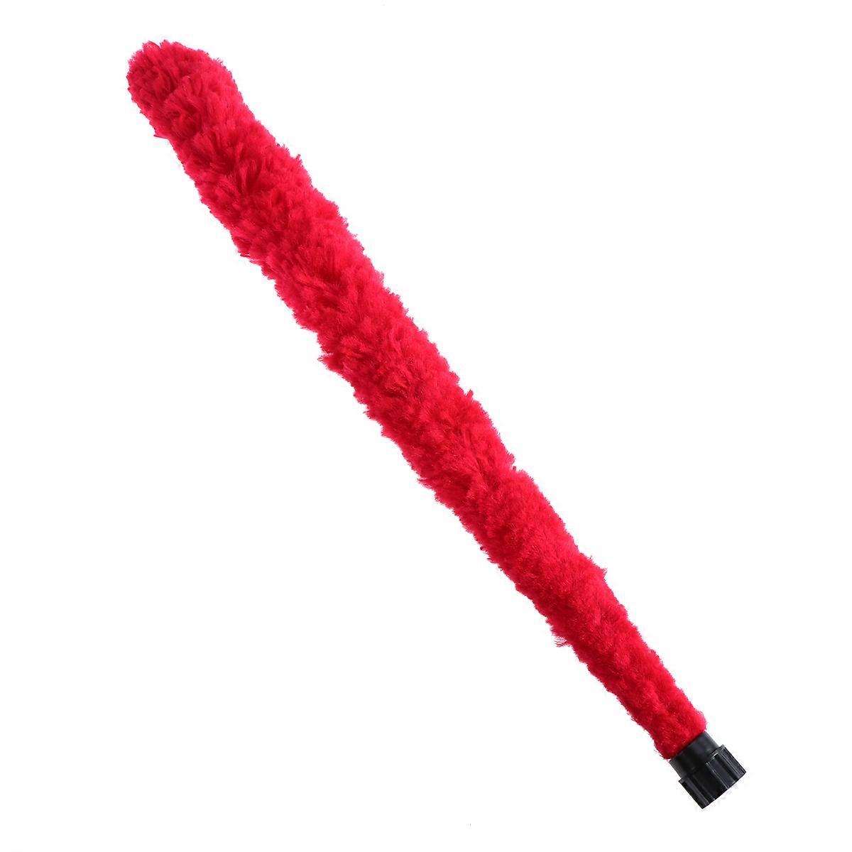 Brosse de nettoyage pour saxophone, en fibre rouge.