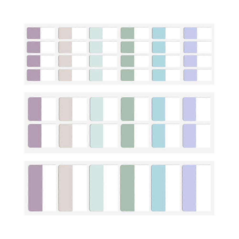 Plastic Page Marker with Sticky Memo Pad for Student 2Sets Assorted Colors