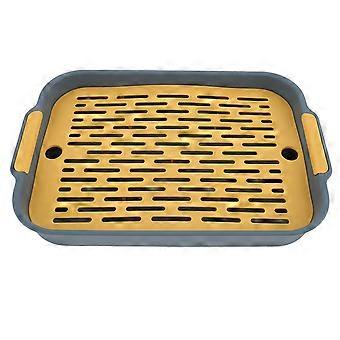 Rechteckige Kaninchentoilette für Meerschweinchen und Kaninchen verhindert das Verspritzen von Exkrementen (27,00 x 18,80 x 4,00 cm) – ideal für das Stubenreinheitstraining – 1 Set
