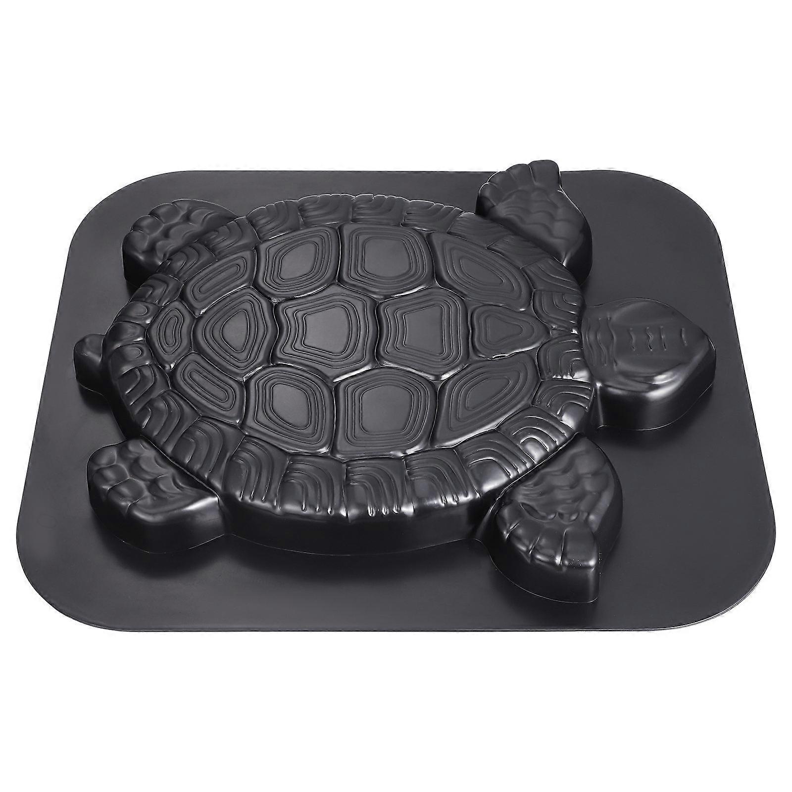 Concrete Turtle Path Mold for DIY Paving 1 Piece Black Mold