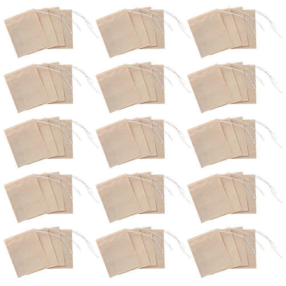 200pcs Tea Filter Bags Disposable Tea Infuser Drawstring Teabags Empty Tea Bag