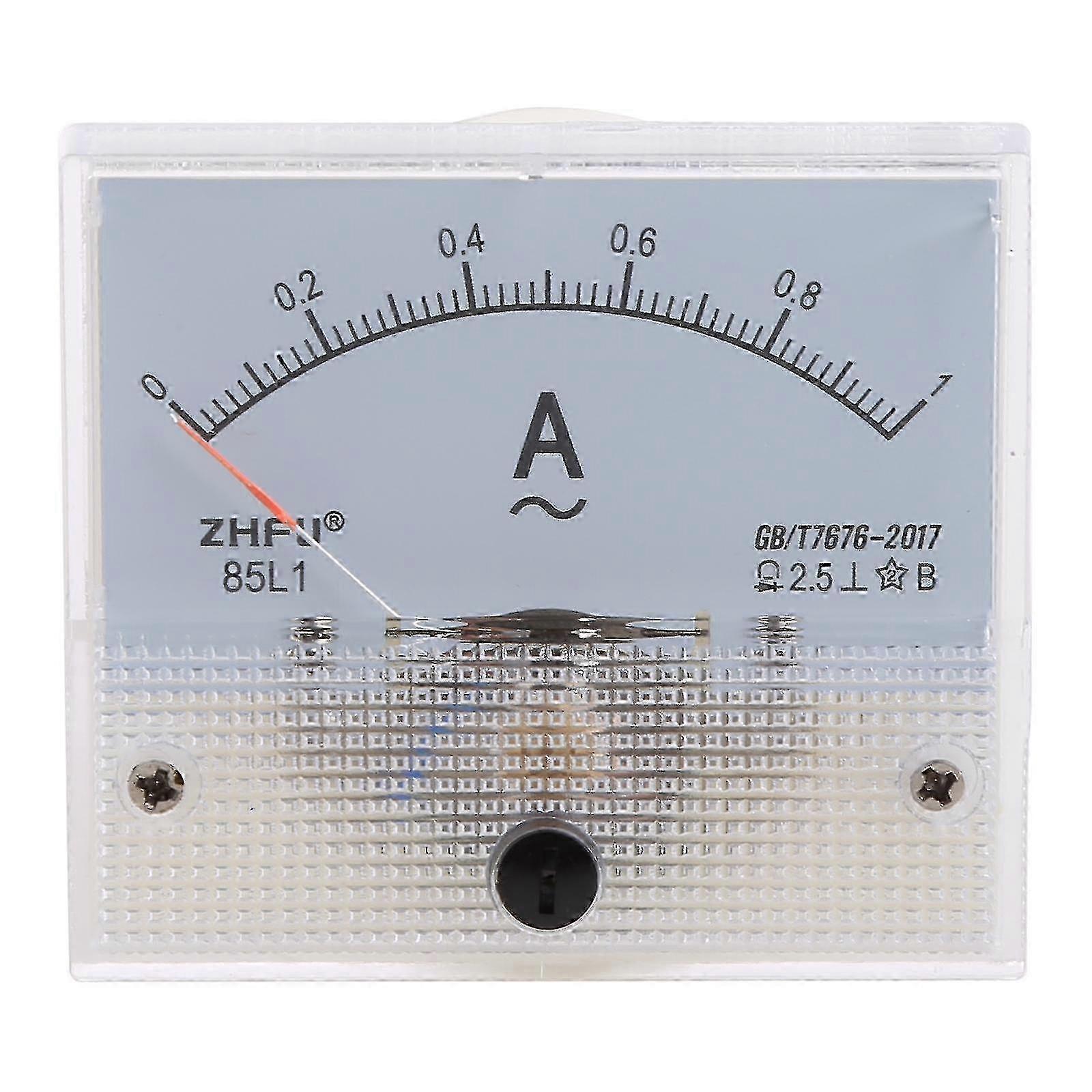 85L1 Analog AC Panel Ammeter for Electrical Current Measurement with Dial Pointer