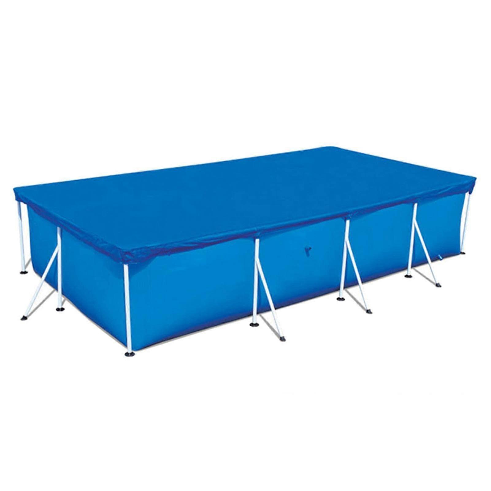 Rectangular Above Ground Pool Cover 450x220CM Waterproof Dustproof Protection for Inflatable Pools