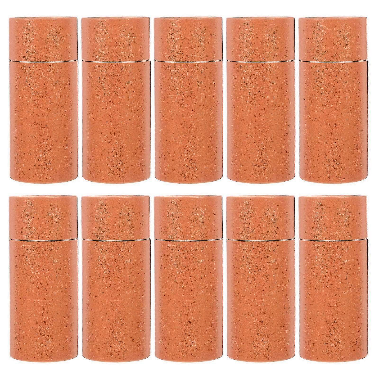 Tea Leaf Storage Box Paper Cylinder Container for 10Pcs Storage