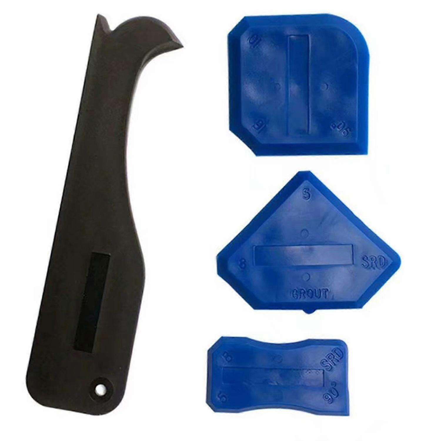 4 Pcs/Set Spatula Replaceable Hand Tool Plastic Glass Cement Scraper for Home