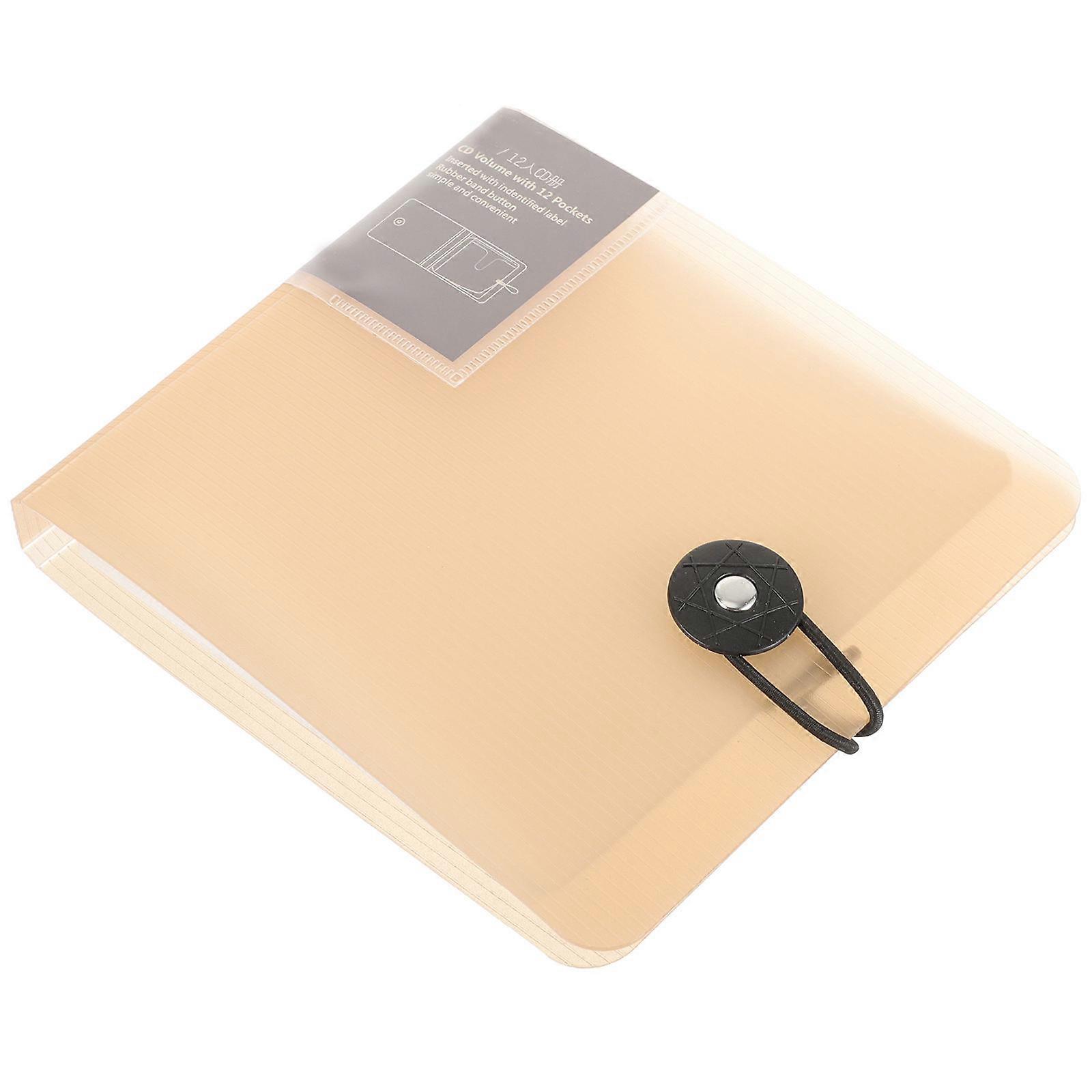 Cd Insert Sheets Storage Binder for Daily Storage with 12 Cds Holder