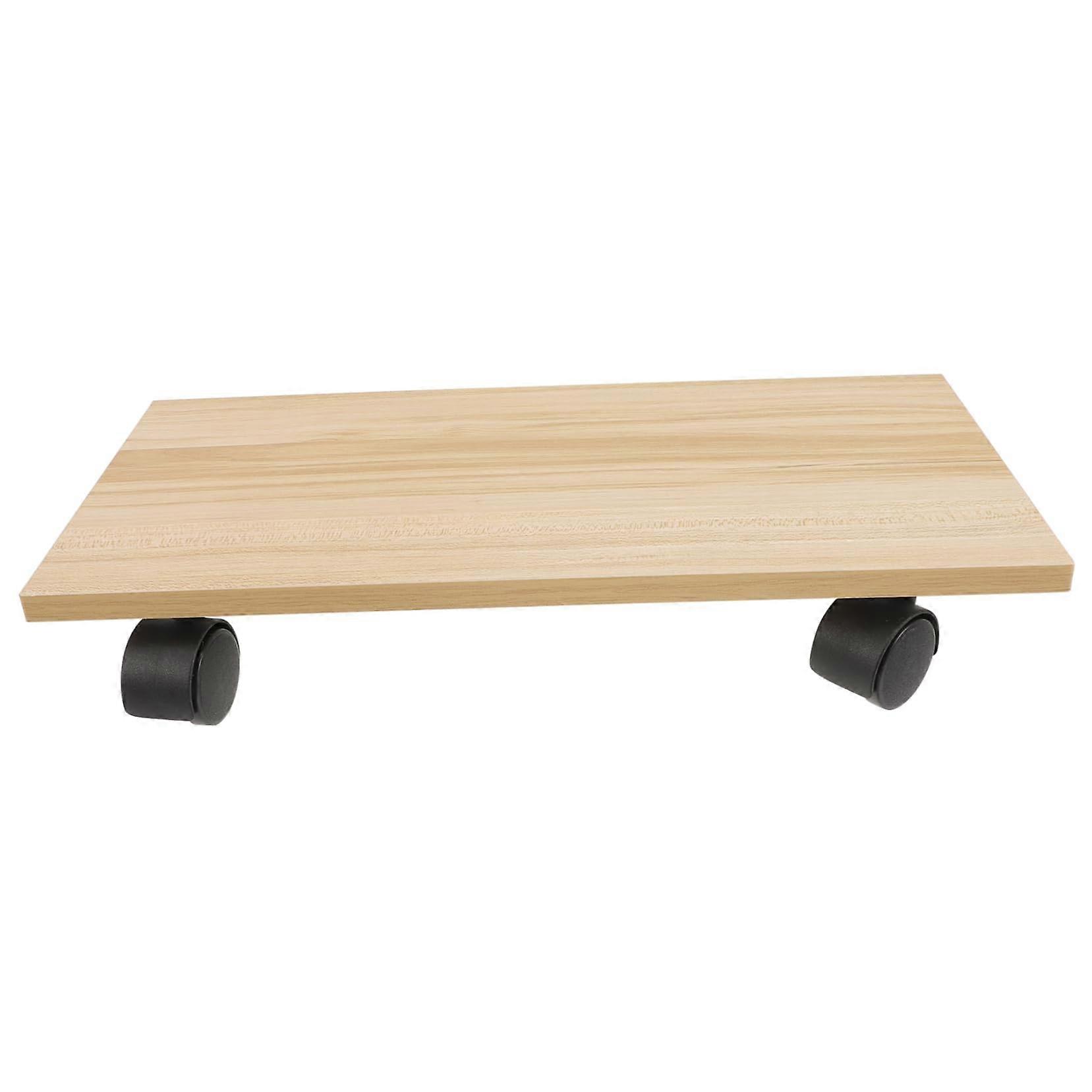 PC Tower Stand with Wheels Adjustable Under Desk Desktop Case Holder Elevated Dust Protection