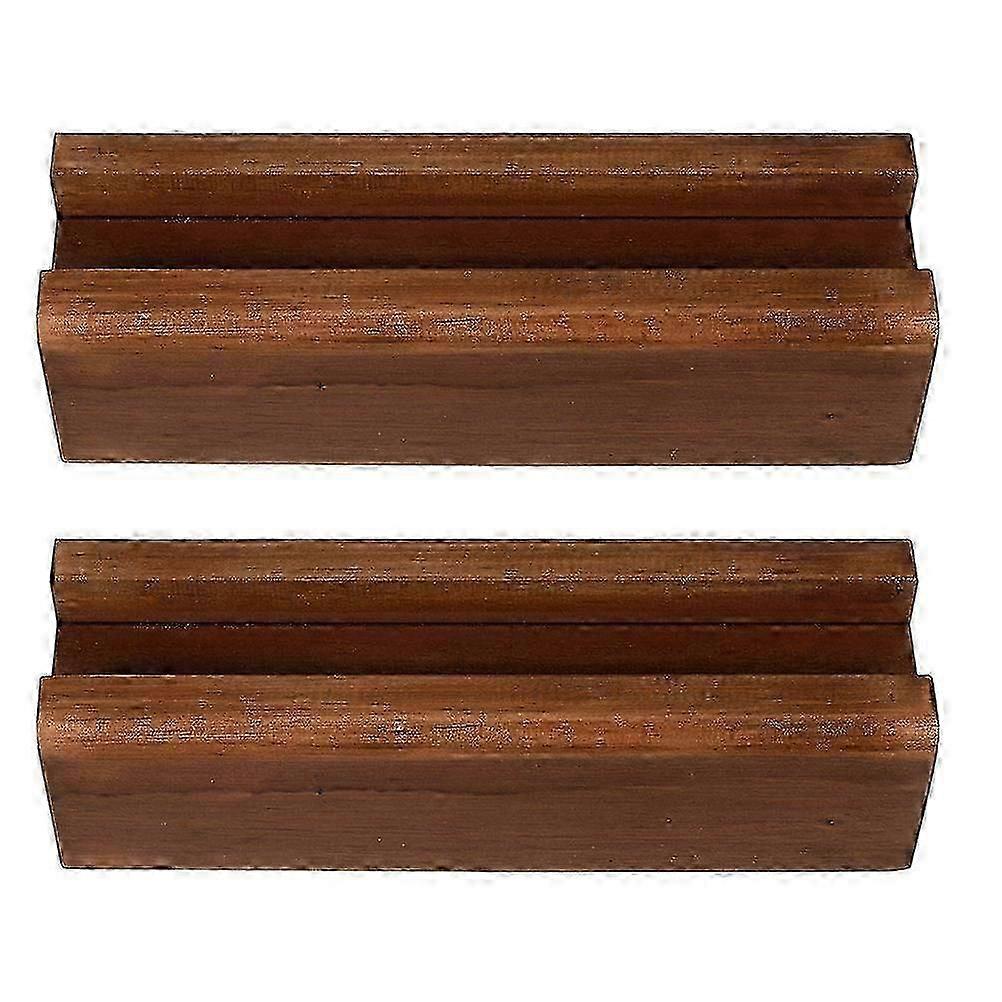 1 Piece Floor Mirror Stand, Solid Wood, Dark Brown