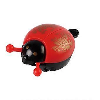 Campanello per bicicletta divertente a forma di coccinella, rosso, per bambini.